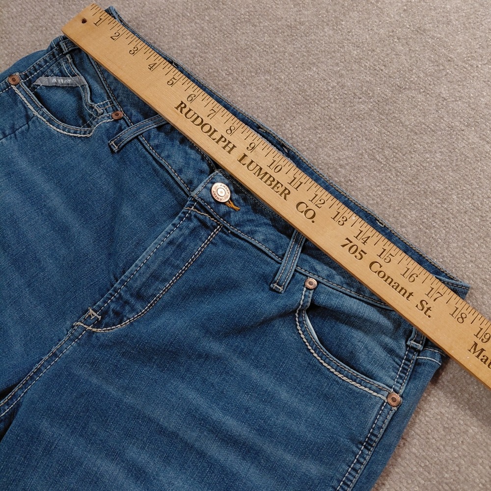 Ariat Rebar Perfect Rise Boot Jeans Womens Size 20WR Malibu Blue Riveter - Picture 7 of 16